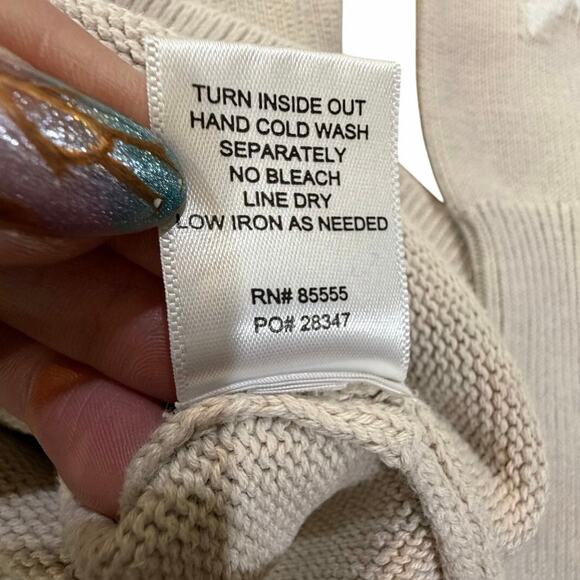 Pistola Darya Crewneck Pullover Sweater Knit Sz XS Oversized Stars Royal Dove - Picture 8 of 16